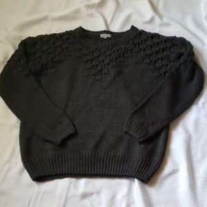 Joseph A peak a boo dark gray sweater XL